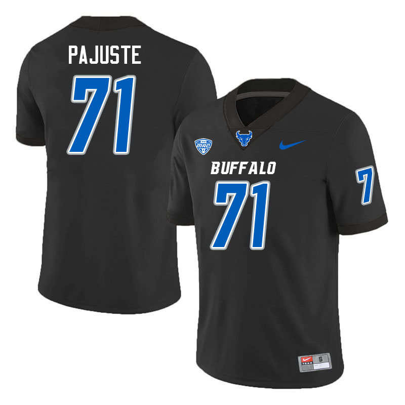Buffalo Bulls #71 Matt Pajuste College Football Jerseys Stitched Sale-Black